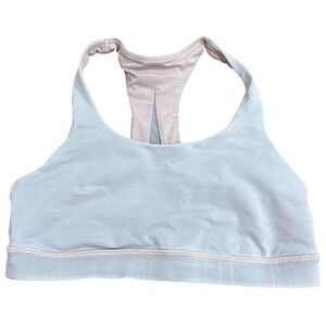 Lululemon Free To Be Bra Pink Mesh Back‎ Size 8 Light Support